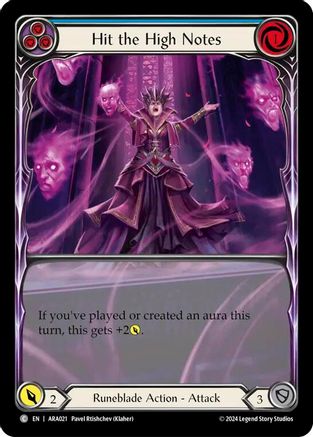 Hit the High Notes (Blue) [ARA021] (Rosetta Aurora Blitz Deck)-1
