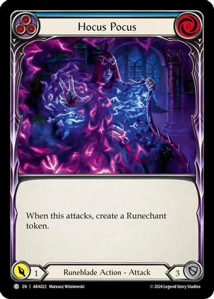 Hocus Pocus (Blue) [ARA022] (Rosetta Aurora Blitz Deck)-1