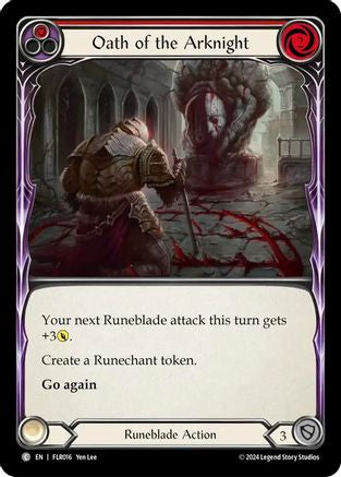 Oath of the Arknight (Red) [FLR016] (Rosetta Florian Blitz Deck)-1