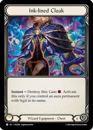 Ink-lined Cloak [OSC004] (Rosetta Oscilio Blitz Deck)-1