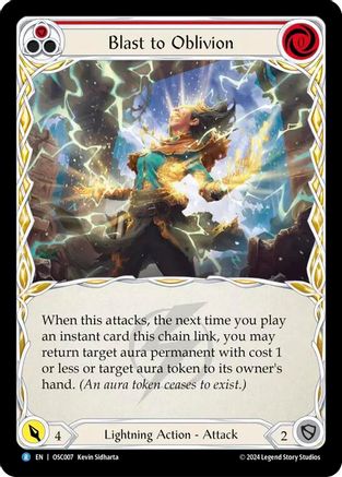 Blast to Oblivion (Red) [OSC007] (Rosetta Oscilio Blitz Deck)-1