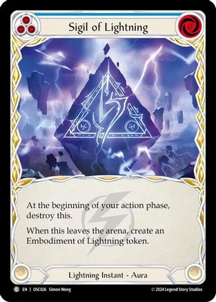 Sigil of Lightning [OSC026] (Rosetta Oscilio Blitz Deck)-1