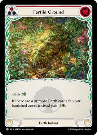 Fertile Ground (Red) [VER016] (Rosetta Verdance Blitz Deck)-1