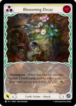 Blossoming Decay (Yellow) [VER017] (Rosetta Verdance Blitz Deck)-1