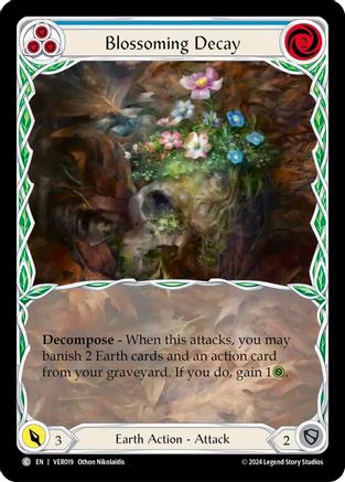 Blossoming Decay (Blue) [VER019] (Rosetta Verdance Blitz Deck)-1