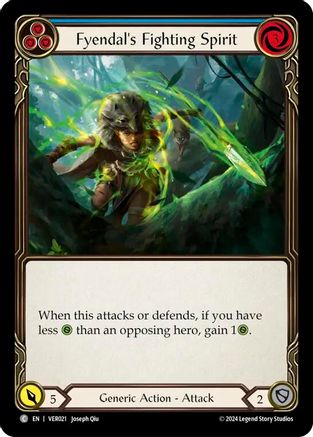 Fyendal's Fighting Spirit (Blue) [VER021] (Rosetta Verdance Blitz Deck)-1