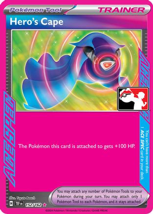 Hero's Cape 152/162  - Holofoil Prize Pack Series Cards - ACE SPEC Rare-1