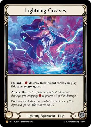 Lightning Greaves [ROS071] (Rosetta)  Cold Foil-1