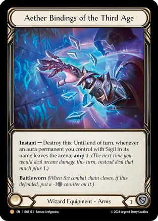 Aether Bindings of the Third Age [ROS163] (Rosetta)  Rainbow Foil-1
