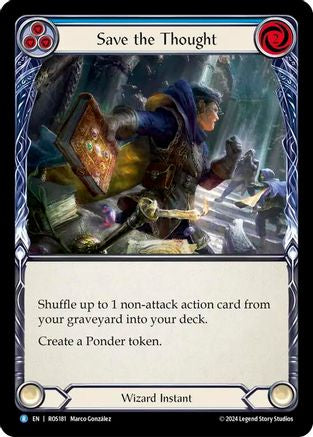 Save the Thought (Blue) [ROS181] (Rosetta)  Rainbow Foil-1