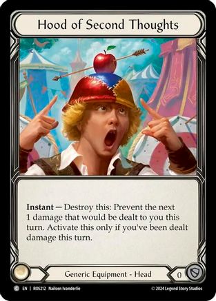 Hood of Second Thoughts [ROS212] (Rosetta)  Cold Foil-1