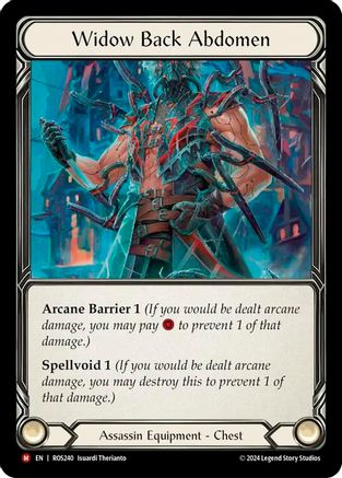 Widow Back Abdomen [ROS240] (Rosetta)  Cold Foil-1