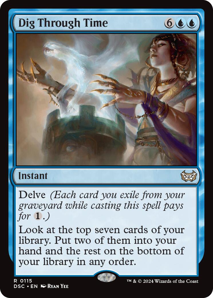 Dig Through Time [Duskmourn: House of Horror Commander]-1