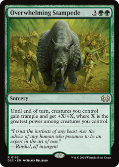 Overwhelming Stampede [Duskmourn: House of Horror Commander]-1