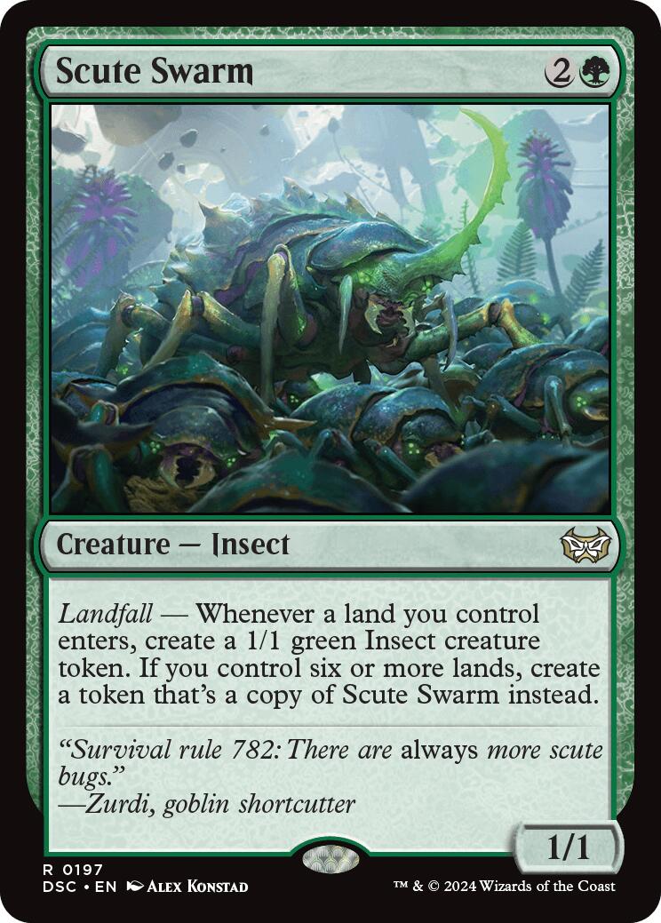 Scute Swarm [Duskmourn: House of Horror Commander]-5