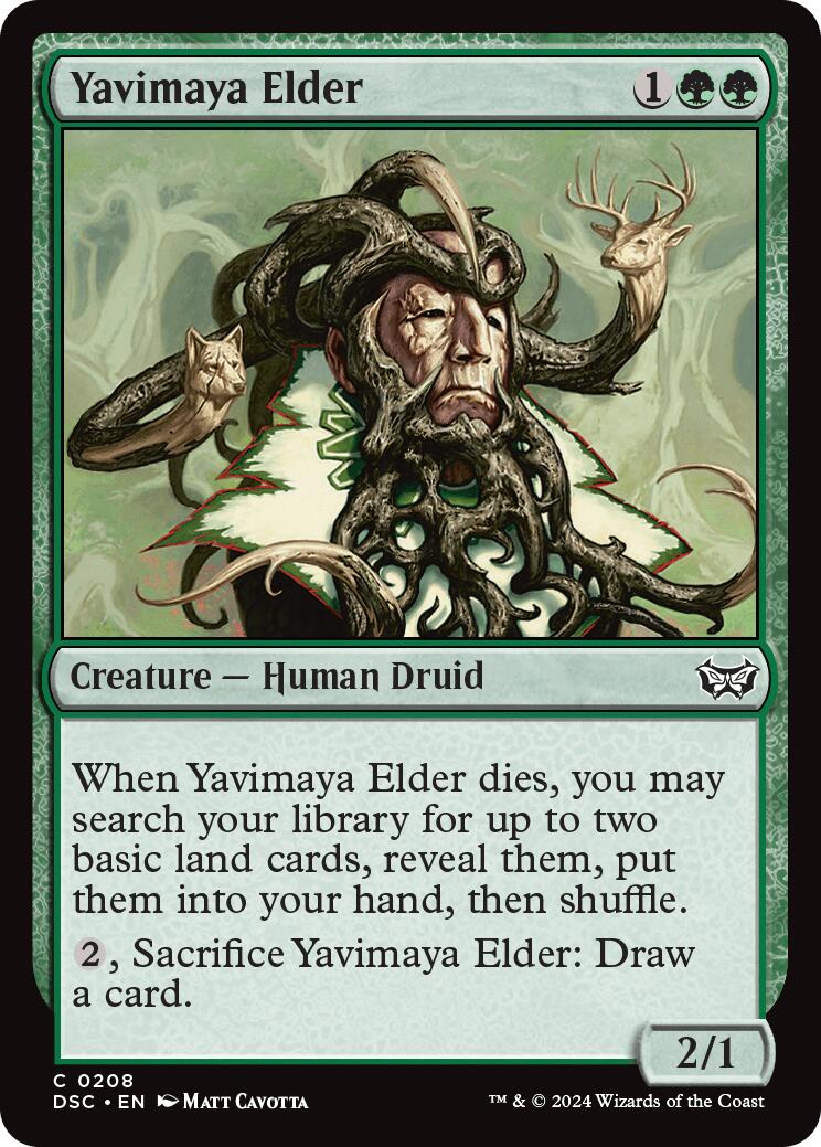 Yavimaya Elder [Duskmourn: House of Horror Commander]-1