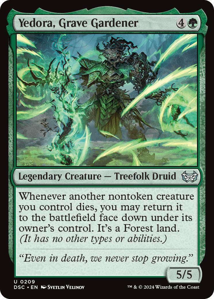 Yedora, Grave Gardener [Duskmourn: House of Horror Commander]-1