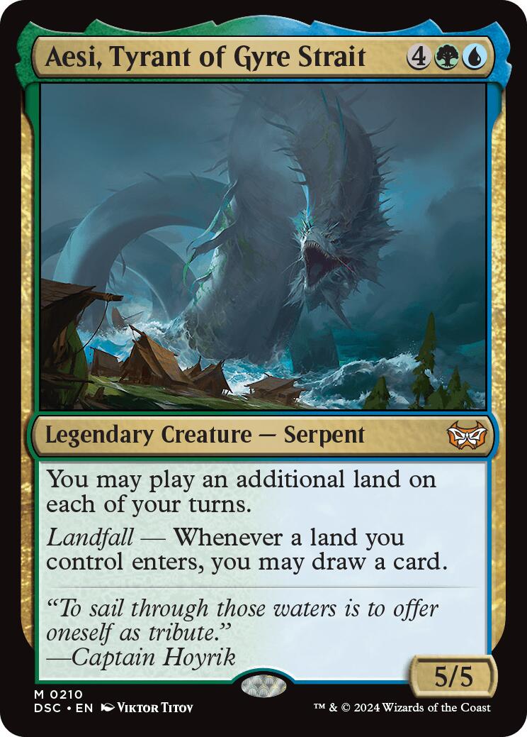 Aesi, Tyrant of Gyre Strait [Duskmourn: House of Horror Commander]-1