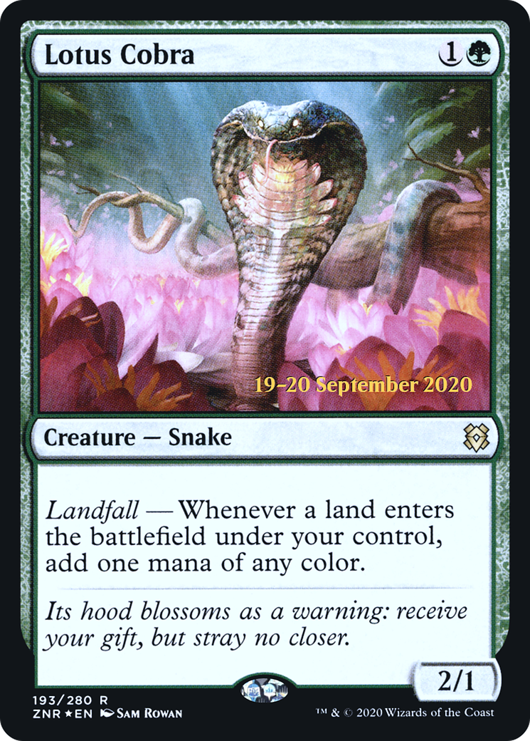 Lotus Cobra [Zendikar Rising Prerelease Promos]-1