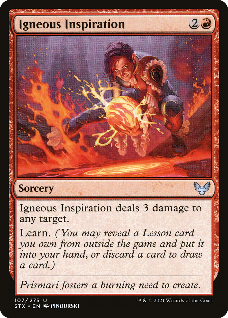 Igneous Inspiration [Strixhaven: School of Mages]-1
