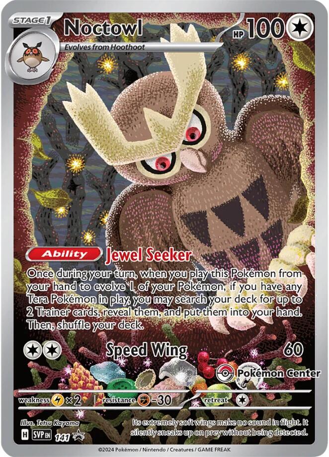 Noctowl (141) (Pokemon Center Exclusive) [Scarlet & Violet: Black Star Promos]-1
