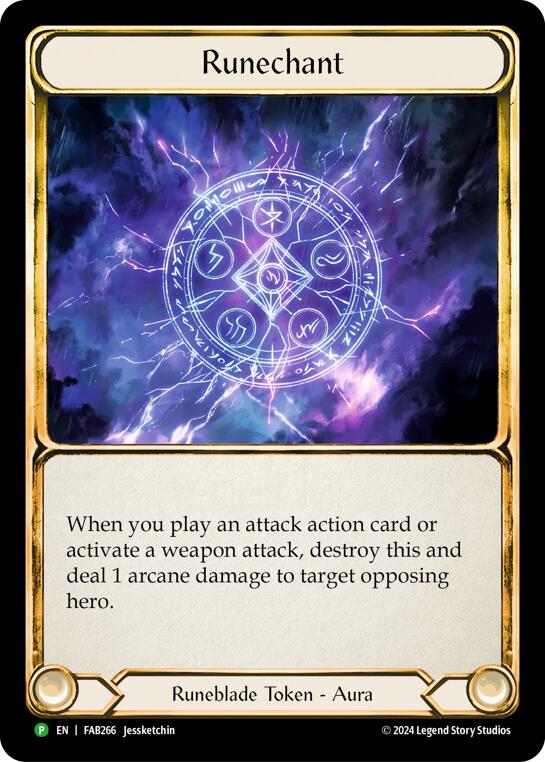 Runechant (Lightning) [FAB266] (Promo)  Rainbow Foil-1