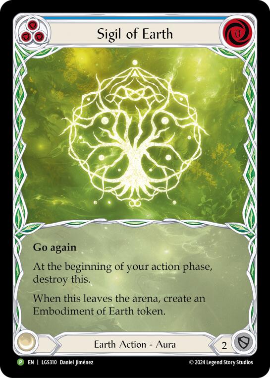 Sigil of Earth (Extended Art) [LGS310] (Promo)  Rainbow Foil-1