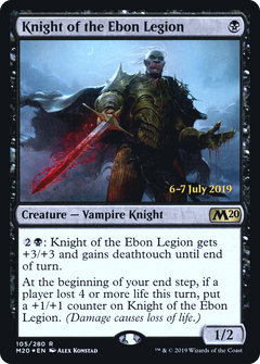 Knight of the Ebon Legion [Core Set 2020 Prerelease Promos]-1