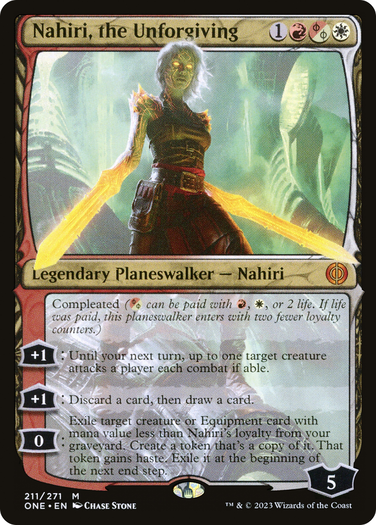 Nahiri, the Unforgiving [Phyrexia: All Will Be One]-1