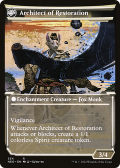 The Restoration of Eiganjo (Showcase) (NEO-354) - Kamigawa: Neon Dynasty: (Showcase, fandfc) Foil-2