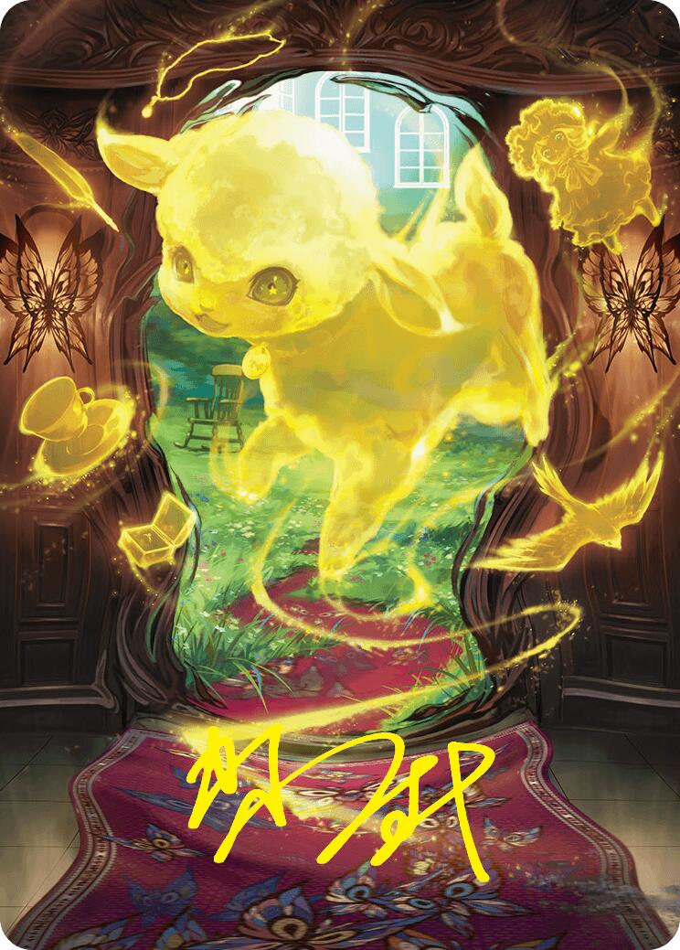 Enduring Innocence Art Card (Gold-Stamped Signature) [Duskmourn: House of Horror Art Series]-1