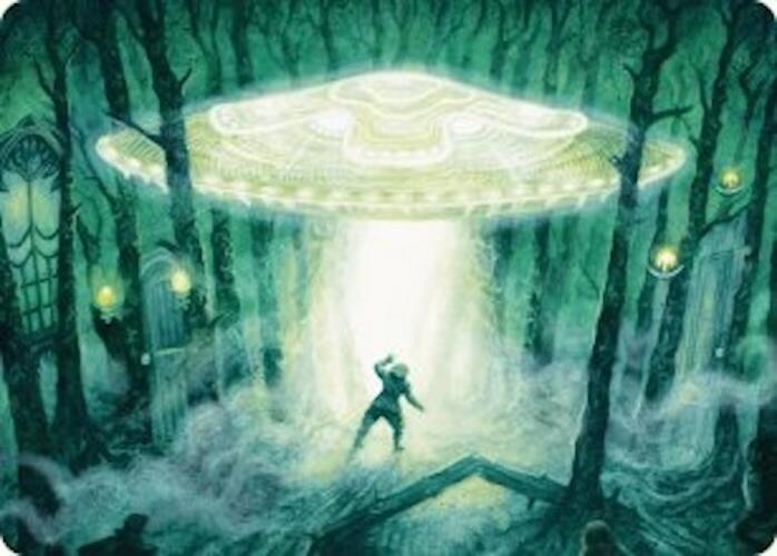 Unidentified Hovership Art Card [Duskmourn: House of Horror Art Series]-1