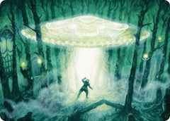 Unidentified Hovership Art Card [Duskmourn: House of Horror Art Series]-1