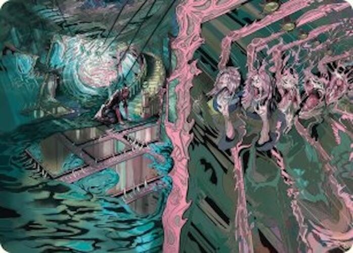 Mirror Room // Fractured Realm Art Card [Duskmourn: House of Horror Art Series]-1