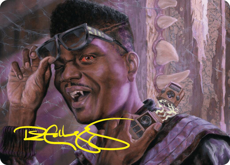 Dashing Bloodsucker Art Card (Gold-Stamped Signature) [Duskmourn: House of Horror Art Series]-1
