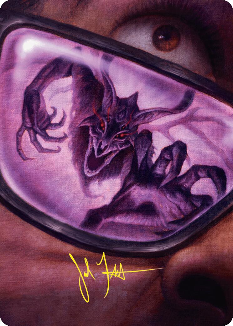 Doomsday Excruciator Art Card (Gold-Stamped Signature) [Duskmourn: House of Horror Art Series]-1