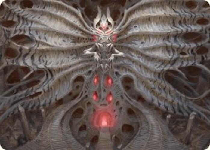 Valgavoth, Terror Eater Art Card [Duskmourn: House of Horror Art Series]-1