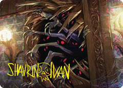 Withering Torment Art Card (Gold-Stamped Signature) [Duskmourn: House of Horror Art Series]-1