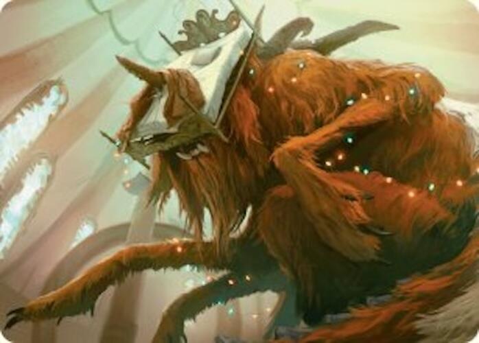 Bedhead Beastie Art Card [Duskmourn: House of Horror Art Series]-1