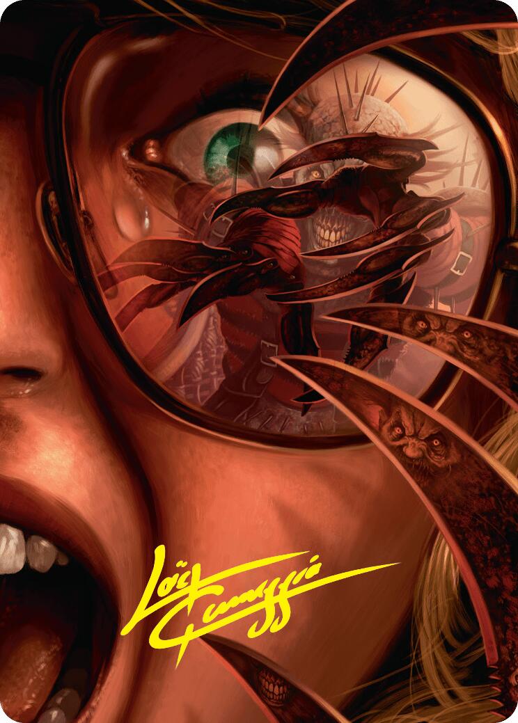 Razorkin Needlehead Art Card (Gold-Stamped Signature) [Duskmourn: House of Horror Art Series]-2