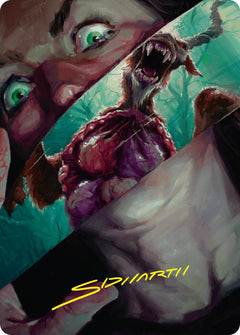 Hauntwoods Shrieker Art Card (Gold-Stamped Signature) [Duskmourn: House of Horror Art Series]-1