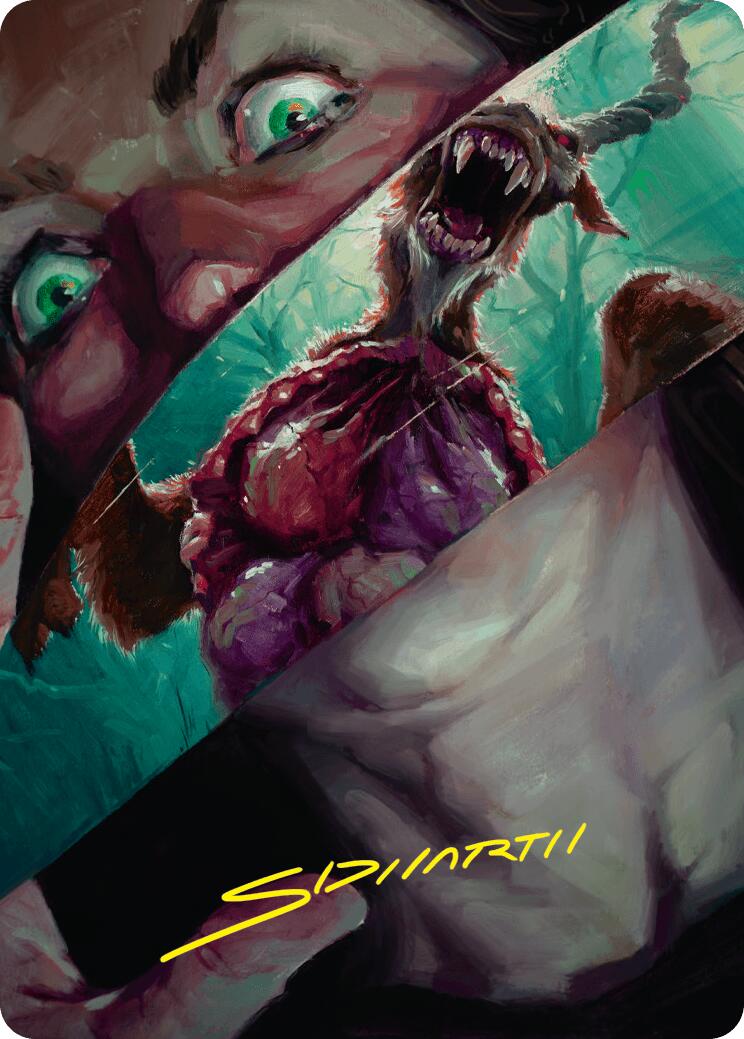 Hauntwoods Shrieker Art Card (Gold-Stamped Signature) [Duskmourn: House of Horror Art Series]-1
