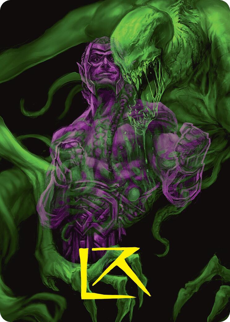 Tyvar, the Pummeler Art Card (Gold-Stamped Signature) [Duskmourn: House of Horror Art Series]-2