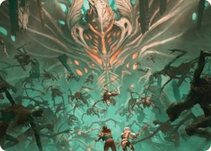 Valgavoth's Onslaught Art Card [Duskmourn: House of Horror Art Series]-1