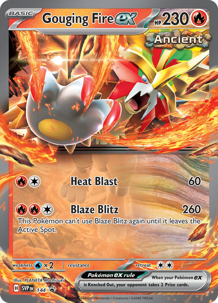 Gouging Fire ex (144) [Scarlet & Violet: Black Star Promos]-1