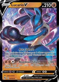 Lucario V (027/073) (Intro Deck) [Sword & Shield: Champion's Path]-1