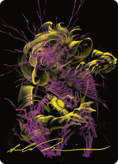 Nashi, Searcher in the Dark Art Card (43/54) (Gold-Stamped Signature) [Duskmourn: House of Horror Art Series]-1