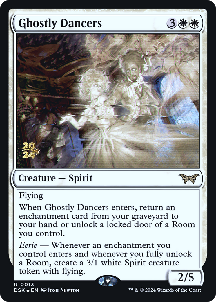 Ghostly Dancers [Duskmourn: House of Horror Prerelease Promos]-1