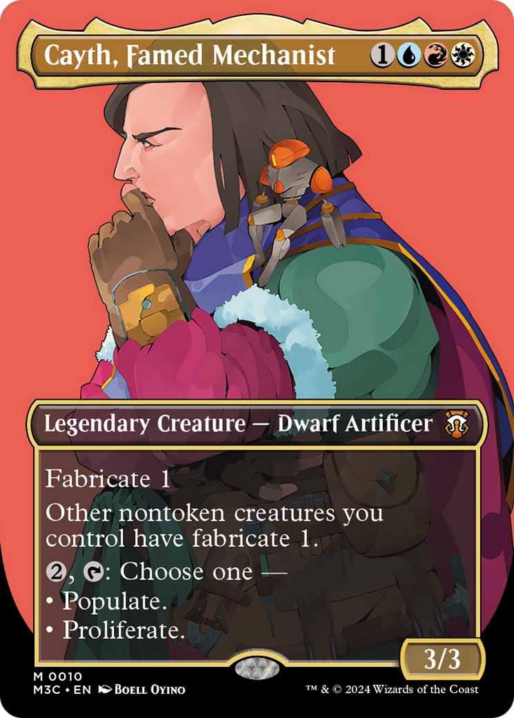 Cayth, Famed Mechanist (Borderless) [Modern Horizons 3 Commander]-1