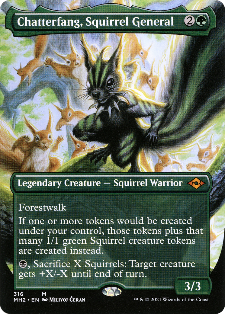 Chatterfang, Squirrel General (Borderless Alternate Art) [Modern Horizons 2]-1